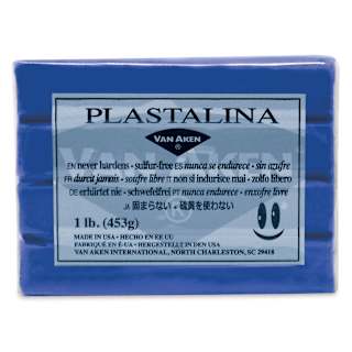 Van Aken Plastalina Modeling Clay - 1 lb, Blue
