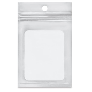 Craft Medley Laminated Zip Bags - Silver, 3-1/10" W x 4-9/10" L, Package of 10