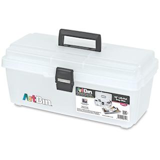 ArtBin Essentials Lift-Out Tray Boxes - 16" Long, Translucent Clear