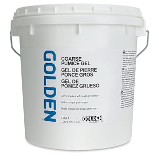 Golden Pumice Gel Medium - Coarse, 128 oz tub