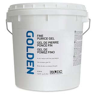 Golden Pumice Gel Medium - Fine, 128 oz tub