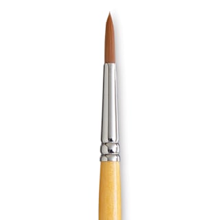 Princeton Snap! Golden Taklon Brush - Round, Short Handle, Size 4