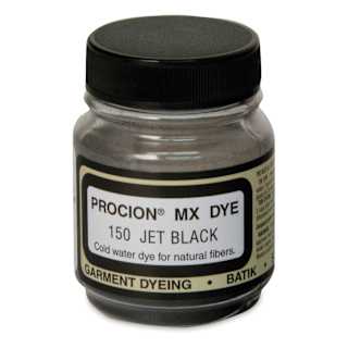 Jacquard Procion MX Fiber Reactive Cold Water Dye - Jet Black, 2/3 oz jar