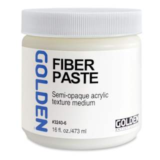 Golden Molding Paste Medium - Fiber, 16 oz jar