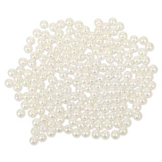 Craft Medley Pearl Acrylic Beads - Ivory, 6 mm, Package of 185