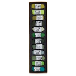 Townsend Artists' Soft Form Pastel Set -Mood for Green, Set of 12