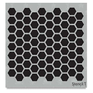 Stencil1 Stencil - Hexagon, Repeat Pattern, 5-3/4" x 6"