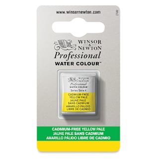 Winsor & Newton Artists' Watercolor - Cadmium-Free Yellow Pale, Half Pan