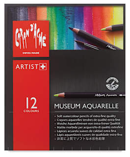 Caran D'Ache Museum Aquarelle Pencil Set - Set of 12, Introduction Colors