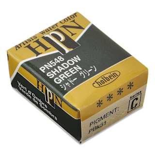 Holbein Artists' Watercolor Half Pan - Shadow Green