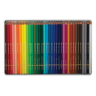 Holbein Artists' Colored Pencils - Set of 36, Tin Box, Assorted Tones