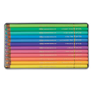 Holbein Artists' Colored Pencils - Set of 12, Tin Box, Pastel Tones