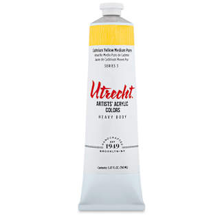 Utrecht Artists' Acrylic Paint - Cadmium Yellow Medium, 5 oz tube