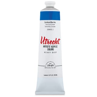 Utrecht Artists' Acrylic Paint - Cerulean Blue Hue, 5 oz tube