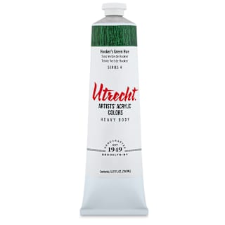 Utrecht Artists' Acrylic Paint - Hooker's Green Hue, 5 oz tube