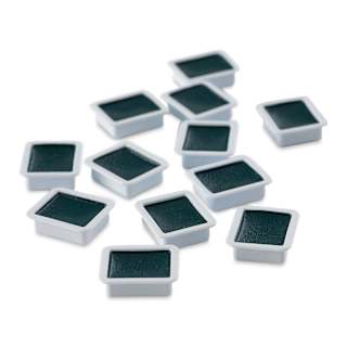 Prang Watercolor Refills - Square, pkg of 12 Blue-Green, Half Pans