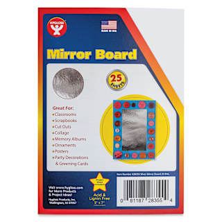 Mirror Boards - 5" x 7", Silver, 25 Sheets