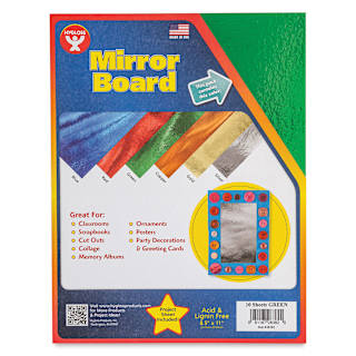 Mirror Boards - 8-1/2" x 11", Green, 10 Sheets