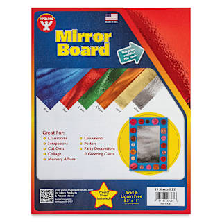 Mirror Boards - 8-1/2" x 11", Red, 10 Sheets