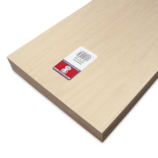 Midwest Products Genuine Basswood Sheets, 1/8" x 8" x 24", 10 pieces