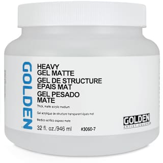 Golden Heavy Acrylic Gel Medium - Matte, 32 oz jar
