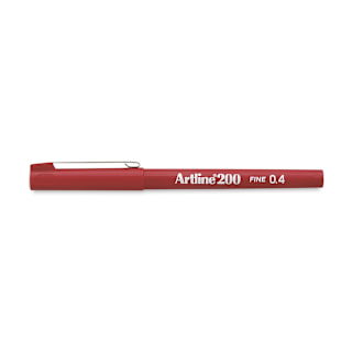 Artline 200 Writing Pen - 0.4 mm Tip, Red