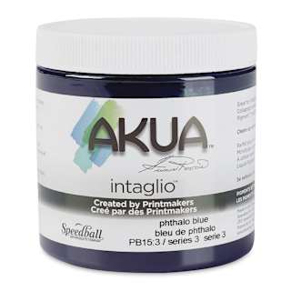 Akua Intaglio Ink - Phthalo Blue, 237 ml