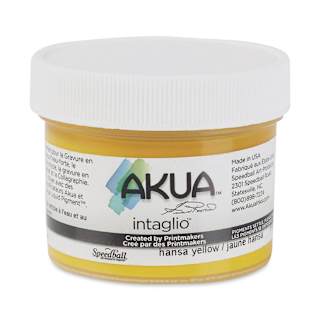 Akua : Intaglio Ink : 59ml (2oz) : Hansa Yellow