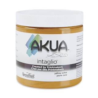 Akua Intaglio Ink - Yellow Ochre, 237 ml