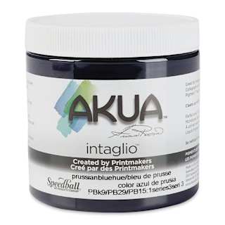 Akua Intaglio Ink - Prussian Blue Hue, 237 ml