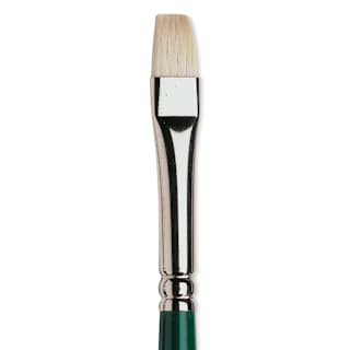 Winsor & Newton Winton Hog Bristle Brush - Bright, Long Handle, Size 4