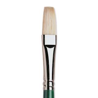 Winsor & Newton Winton Hog Bristle Brush - Flat, Long Handle, Size 8
