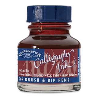 Winsor & Newton Calligraphy Ink - 30 ml, Indian Red