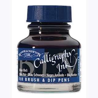 Winsor & Newton Calligraphy Ink - 30 ml, Blue Black