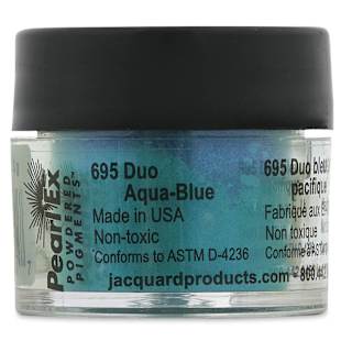 Jacquard Pearl-Ex Pigment - Duo Aqua-Blue, 0.1 oz, Jar