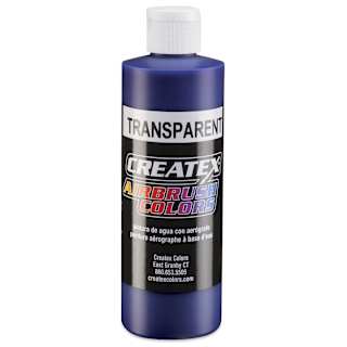 Createx Airbrush Color - 8 oz, Transparent Brite Blue