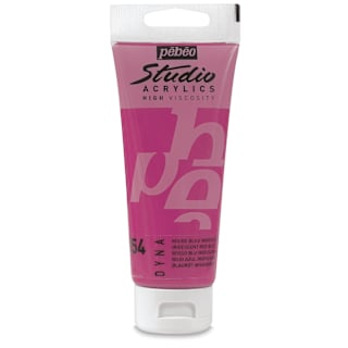 Pebeo High Viscosity Acrylics - Iridescent Red/Blue, 100 ml tube
