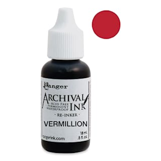 Ranger Archival Ink Pad Re-Inker - Vermillion
