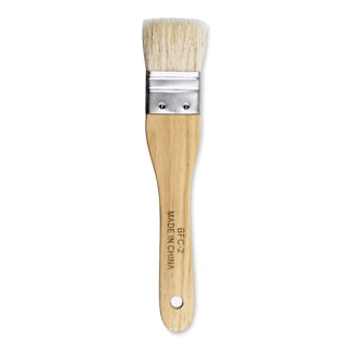 Yasutomo Hake Brush - Flat, Wood Handle, 1-3/8"