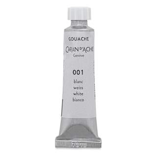 Caran d'Ache Studio Gouache - White, 10 ml, Tube