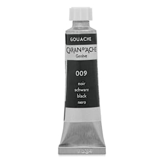 Caran d'Ache Studio Gouache - Black, 10 ml, Tube