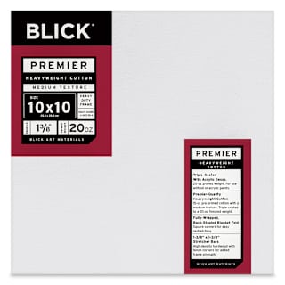 Blick Premier Heavyweight Stretched Cotton Canvas - 10" x 10", 1-3/8" Profile
