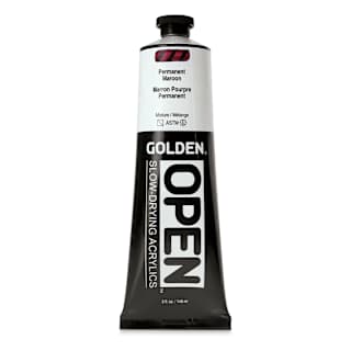 Golden Open Acrylics - Permanent Maroon, 5 oz Tube