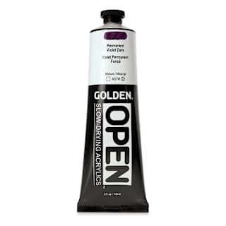 Golden Open Acrylics - Permanent Violet Dark, 5 oz, Tube