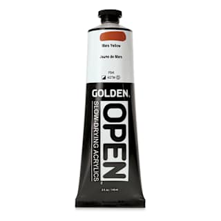 Golden Open Acrylics - Mars Yellow, 5 oz Tube