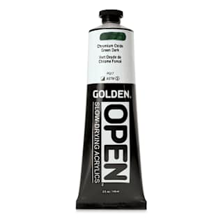 Golden Open Acrylics - Chromium Oxide Green Dark, 5 oz Tube