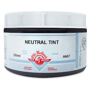 Old Holland New Masters Classic Acrylics - Neutral Tint, 250 ml jar