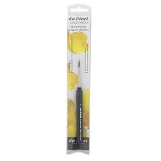 Da Vinci Casaneo Synthetic Squirrel Watercolor Brush - Travel Round, Size 4, Short Handle