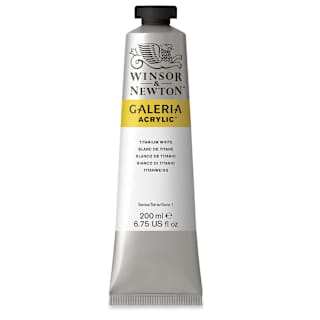 Winsor & Newton Galeria Flow Acrylics - Titanium White, 200 ml tube