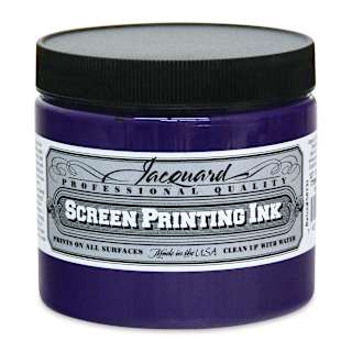 Jacquard Screen Printing Ink - Opaque Violet, 4 oz